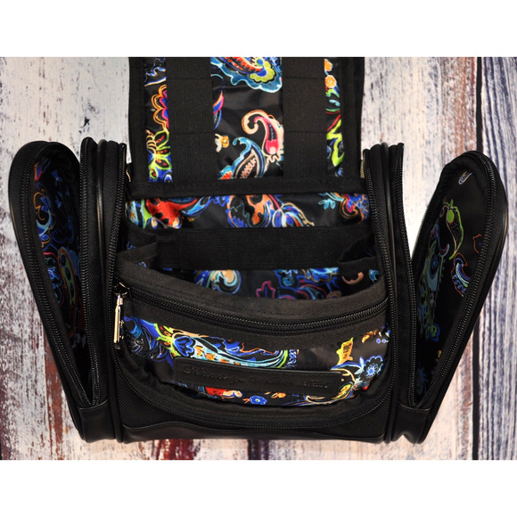 Robert Graham Armageddon Max Hanging Toiletry Bag Designer Dopp Kit MSRP $128 - Picture 6 of 9